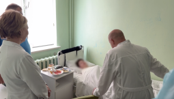 Развожаев навестил пострадавших учеников качинской школы №13