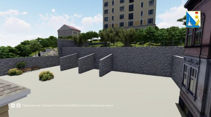 Подпорную стену на улице Володарского в Севастополе отремонтируют