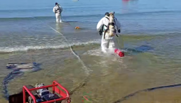 Завершена очистка морского дна от нефтепродуктов