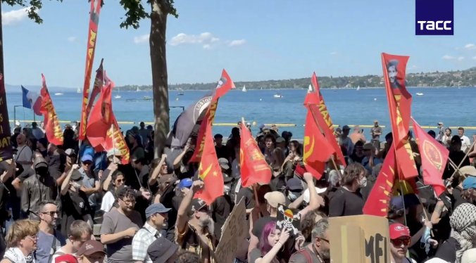 В Женеве прошли протесты в преддверии саммита G7