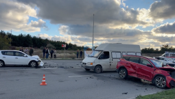 Пять автомобилей столкнулись на дороге в Севастополе