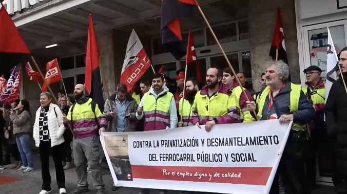 Железнодорожники Испании устроили забастовку