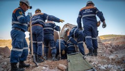 Спасение из-под завала отработали сотрудники МЧС в Балаклаве