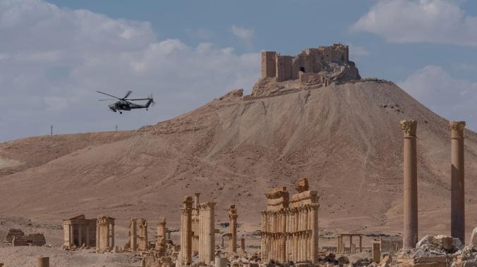 Вертолет ВКС России был обстрелян в Сирии