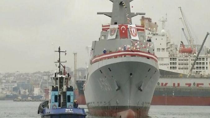 Турецкий разведывательный корабль TCG Ufuk введен в эксплуатацию