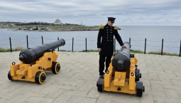 Балаклавские пушки временно переехали в Карантинной бухте