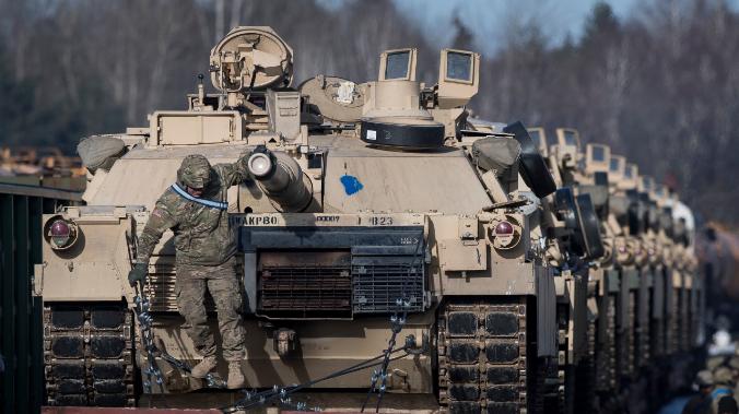 Американские танки замечены вблизи украинской границы