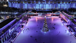 В «Лужниках» открыли мультимедийный каток