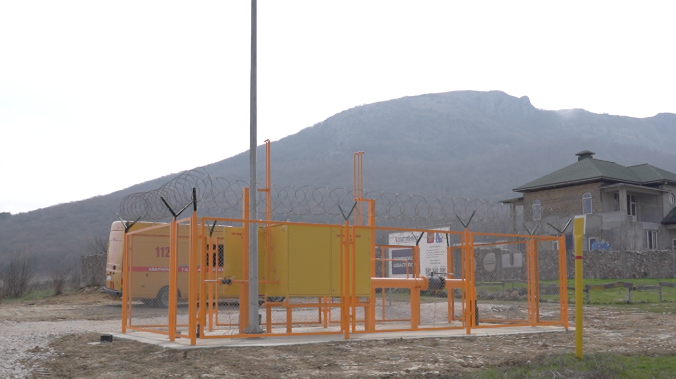 В селе Тыловое начали запуск газа к жилым домам