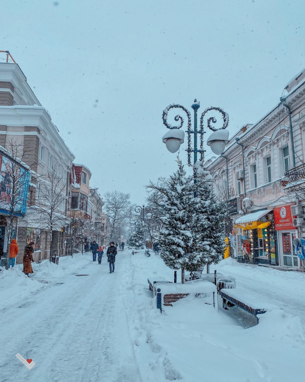 Зима в симферополе фото