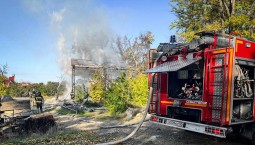 Силы МЧС России тушили пожар на Историческом бульваре