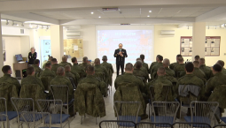 Бойцы спецоперации написали «Диктант Победы» на 35-й батарее