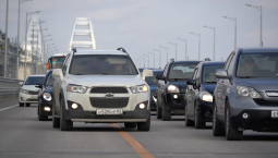 Въезд электромобилей на Крымский мост запрещён