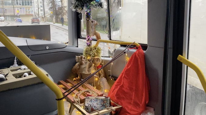 Автобус с санками и коньками возит севастопольцев