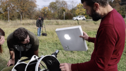 Крымчане наблюдали солнечное затмение в Научном