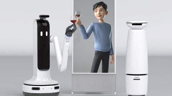 Samsung представила роботов-домохозяек Bot Care и Bot Handy