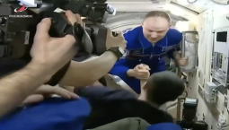 Новый космический экипаж ступил на борт МКС