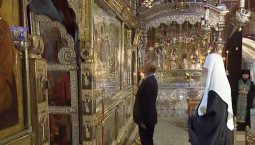 Владимир Путин: верю, Господь никогда не оставит Россию