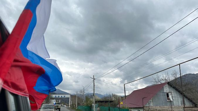 В Южной Осетии прошёл автопробег военной техники 