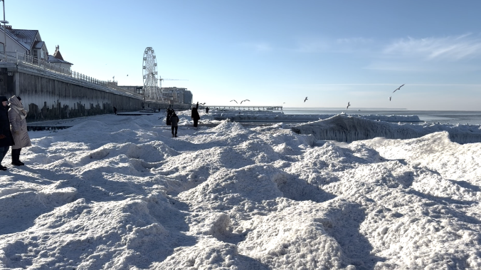Аномальные морозы в Калининградской области: Балтику сковало льдом