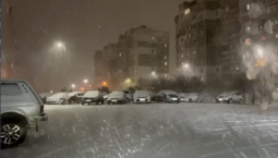 Пришла зима: в Крыму местами выпало до 5 см снега