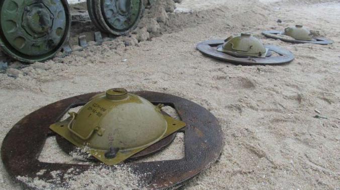 В Энергодаре обнаружили сотни противодесантных мин