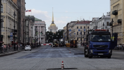 В Санкт-Петербурге начался ремонт дороги на Невском проспекте