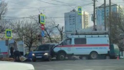 Автомобиль «Крым-Спас» попал в ДТП в Симферополе